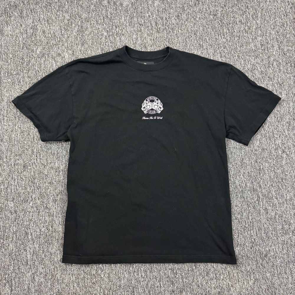 Limited Darc Sport Heaven Had To Wait Wolves Club Graphic T-Shirt Black Large